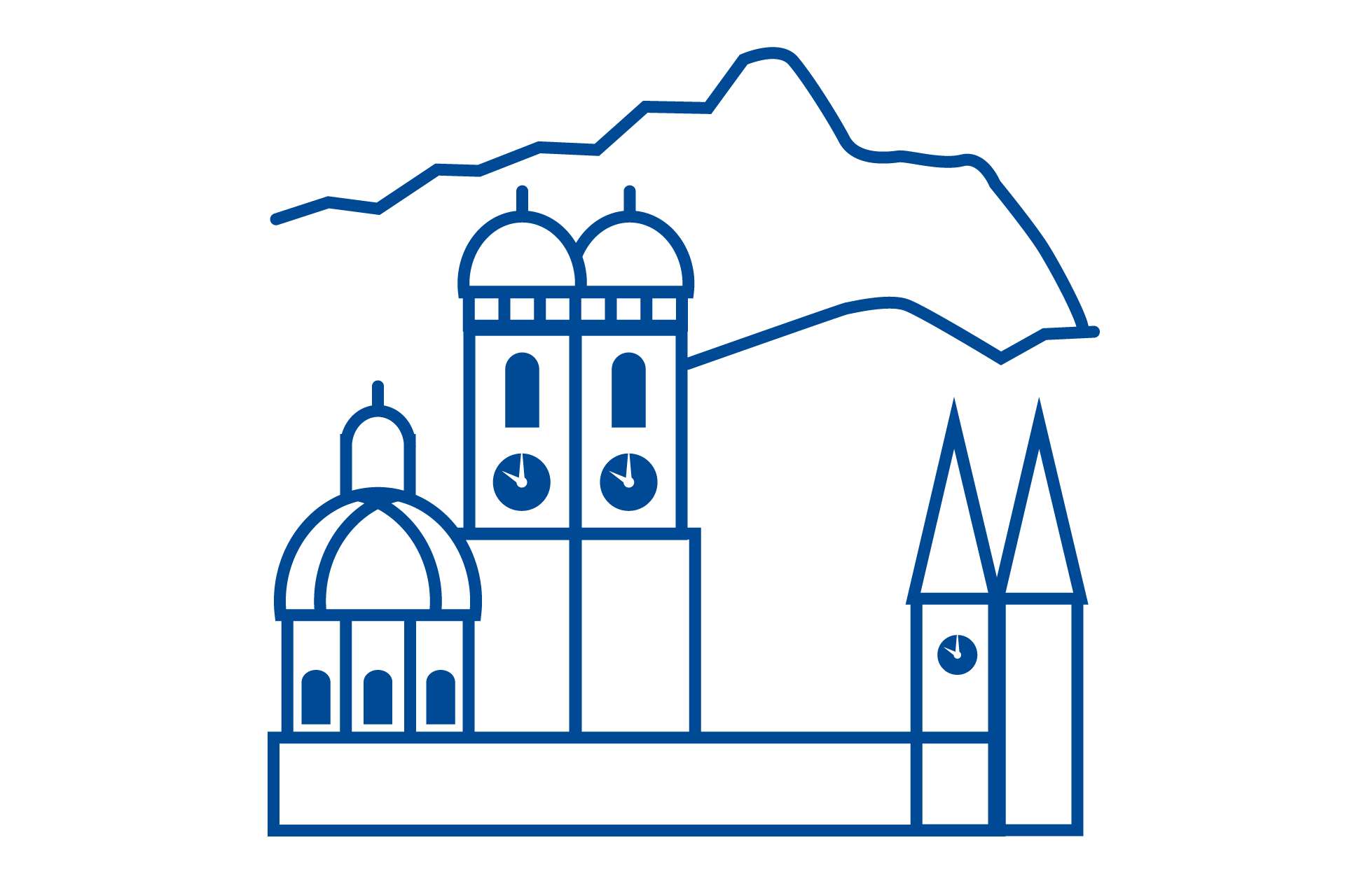 Standorte der VBG in verschiedenen Dateiformaten, Piktogramme, Symbole. VBG-Standorte - Piktogramme für die Website Ende 2023