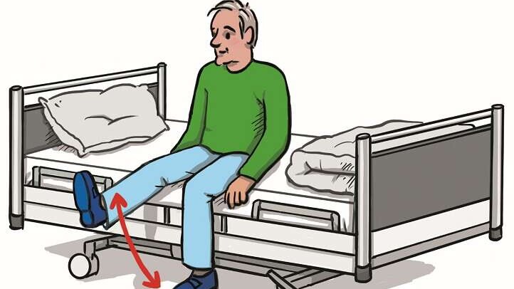 Übungen zur Sturzprävention im Krankenhaus - sitzend