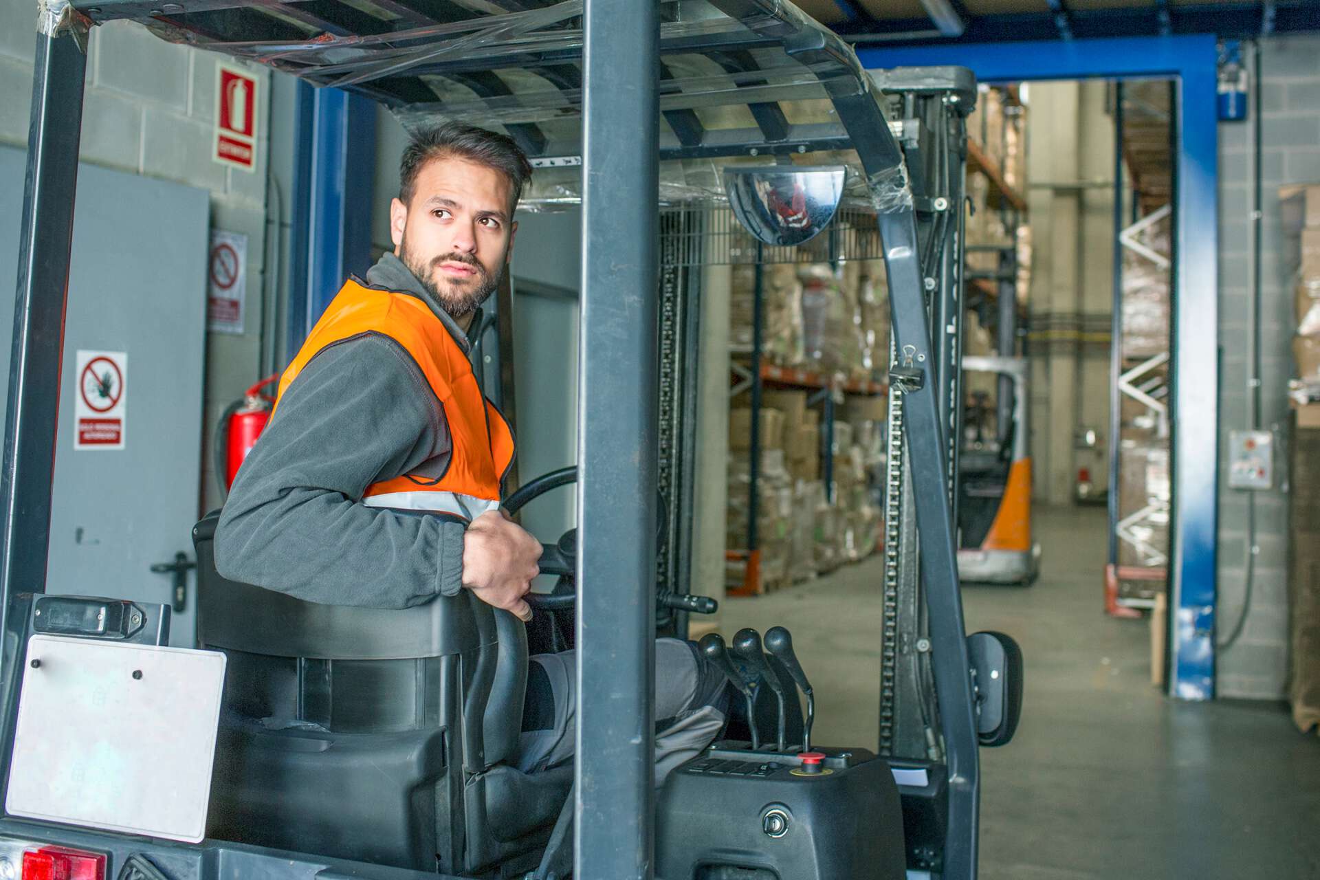 Gabelstapler im innerbetrieblichen Verkehr