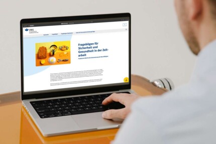 Mockup online-Tool Fragebogen Zeitarbeit 