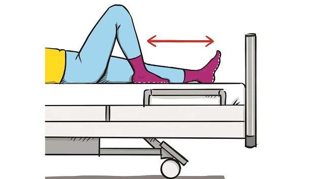 Übungen zur Sturzprävention im Krankenhaus - liegend