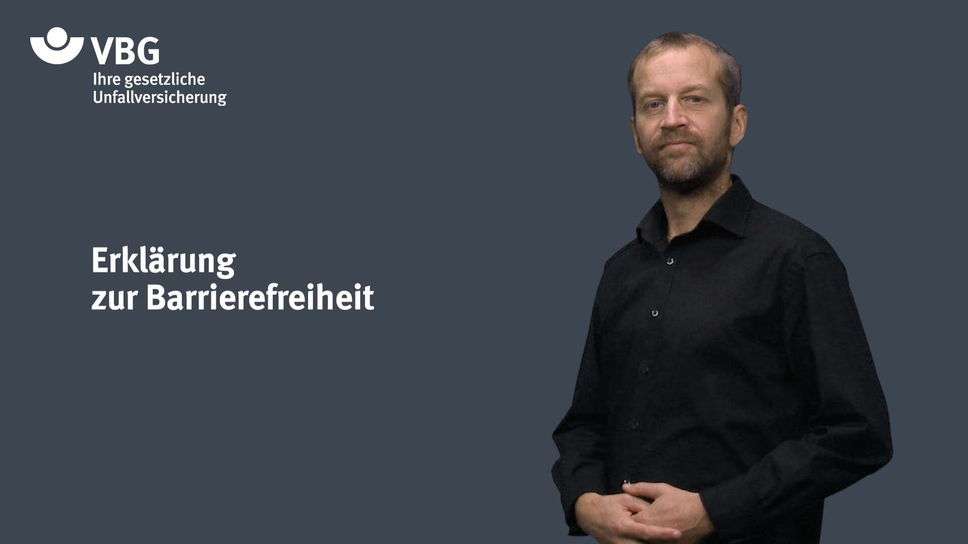 Gebärdensprache Erklärung zur Barrierefreiheit Previewbild Video