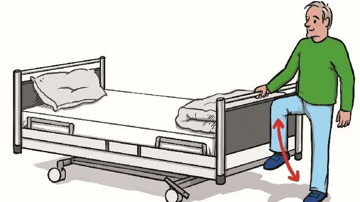 Übungen zur Sturzprävention im Krankenhaus - stehend