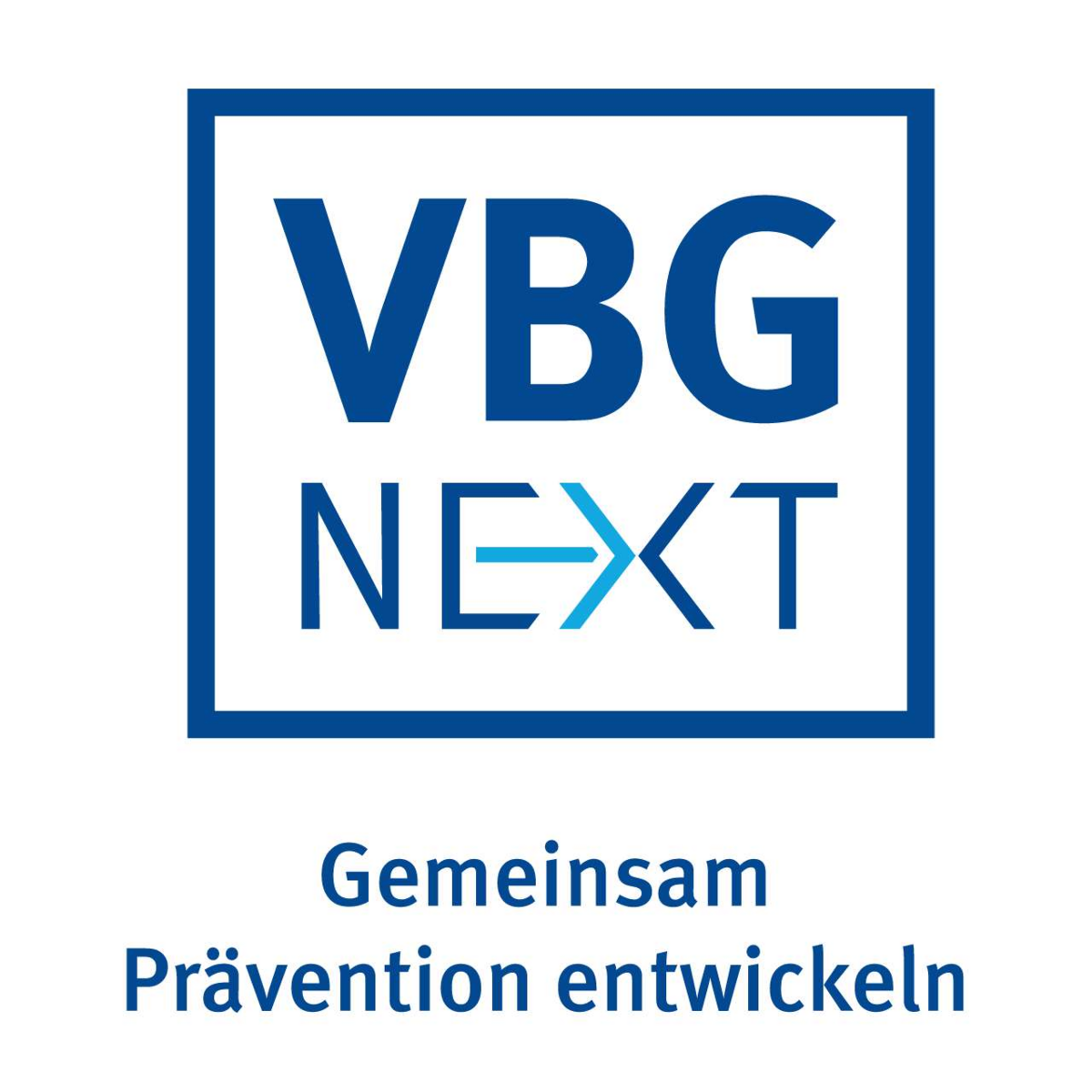 VBG NEXT - Logo. Vormals VBG-Präventionspreis.  Einmal mit, einmal ohne Claim. #RLNCH_XXIII