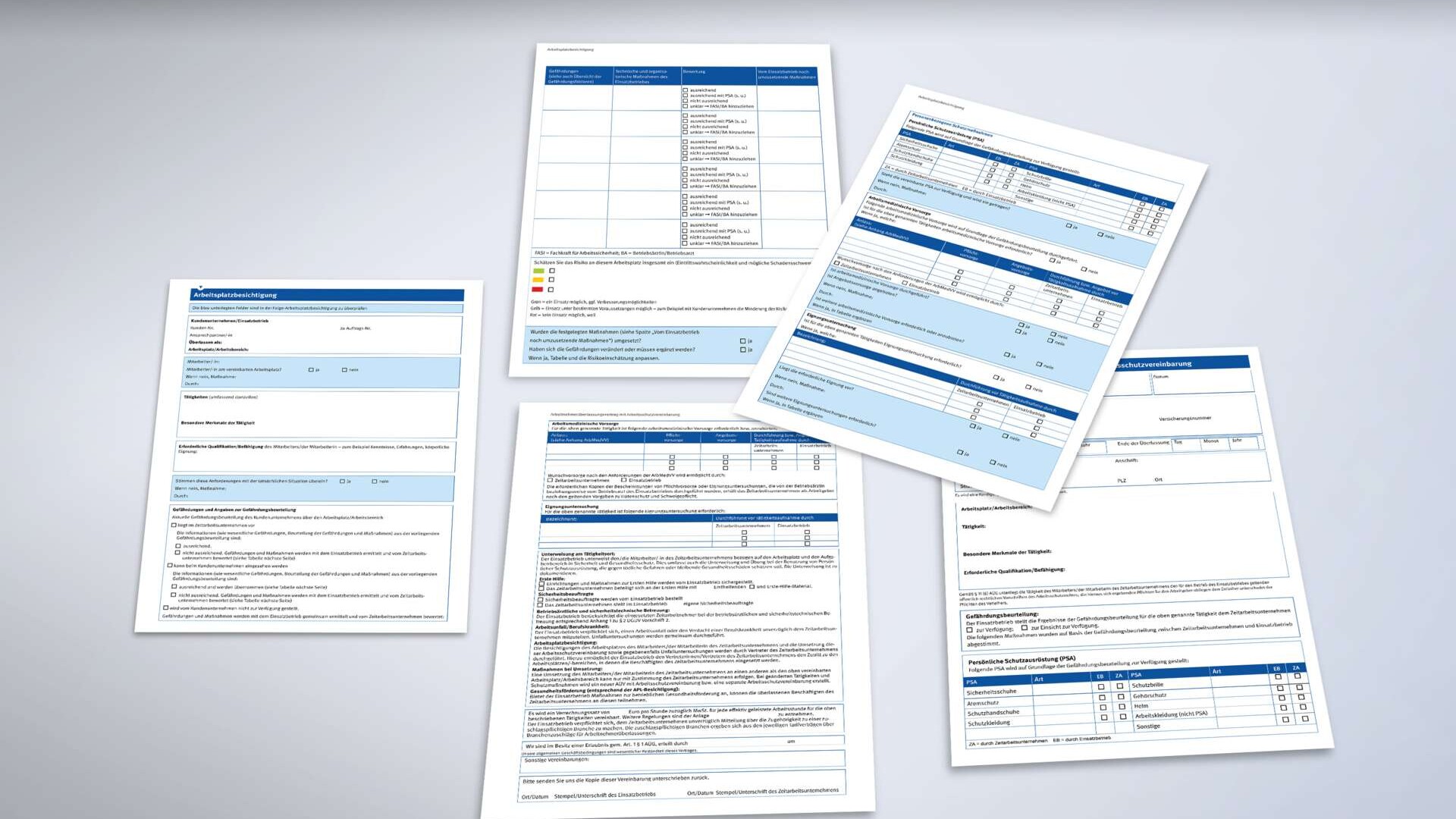 Formulare Überlassungsprozess Zeitarbeit